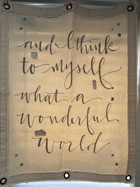 Primitives by Kathy Canvas Label in Black and Cream